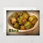 Okra Briefkaart (Voorkant / Achterkant)