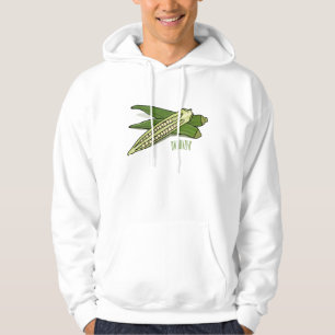 Okra cartoon illustratie hoodie