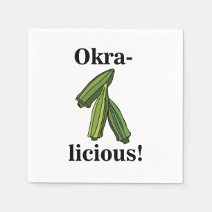 Okra Groente Groenten Party Servet