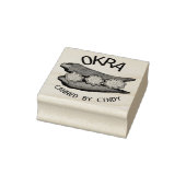 Okra Pods Veggie Vegetable Gumbo Rubberstempel (Stempel)