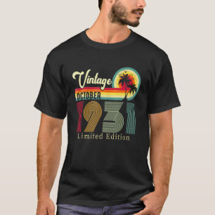 oktober 1931, geboortedag 91 t-shirt