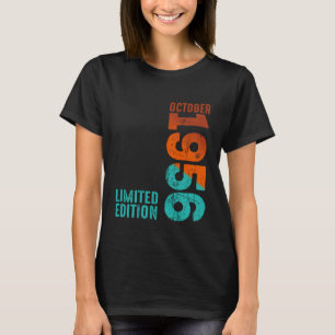 Oktober 1956 Jaar 1956 Retro 1956 Vintage 1956 Sin T-shirt