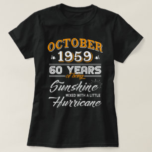 Oktober 1959 Shirt 60ste verjaardag Gifts