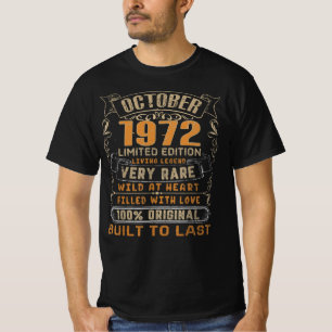 oktober 1972 Limiter Edition Living Legend Legend T-shirt