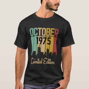 oktober 1975 beperkte uitgave t-shirt