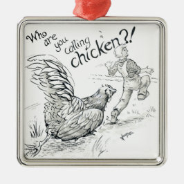 Oktober 2018 Dag 5 - Kip Chase Metalen Ornament