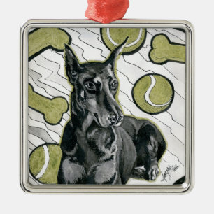 Oktober 2018 Dag 6 - Doberman Dreams Metalen Ornament