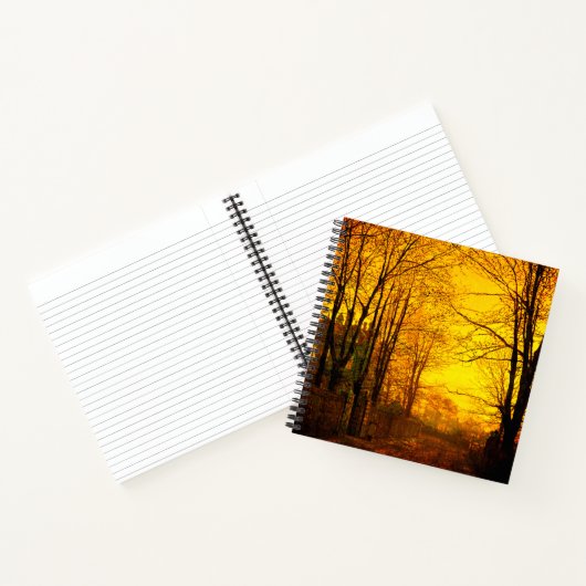 Oktober Afterglow John Atkinson Grimshaw Notitieboek (Binnen)