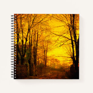 Oktober Afterglow John Atkinson Grimshaw Notitieboek