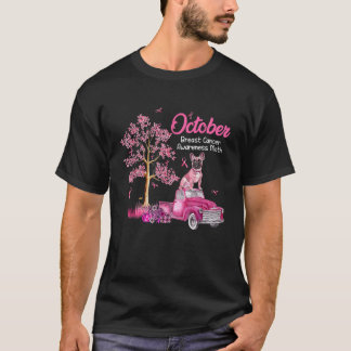 Oktober Bewustwordingsmaand borstkanker Boston Ter T-shirt