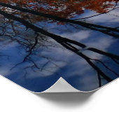 Oktober bij de stroom poster (Hoek)