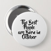"Oktober" Birthday Button (Voorkant /achterkant)