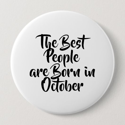"Oktober" Birthday Button (Voorkant)