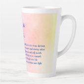 Oktober Birthstone Opal Design Latte Mok (Rechts)