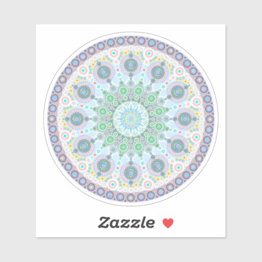 Oktober Birthstone Opal Mandala Sticker (Vel)