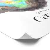 Oktober Birthstone - Opale Waterverf | POSTER (Hoek)