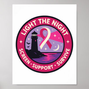 Oktober Borstkanker Bewustzijn Roze Ribbon 1 Poster