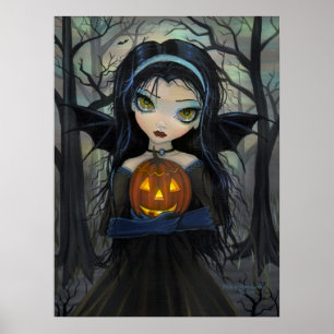 Oktober Bossen Gothic Vampire Halloween Poster