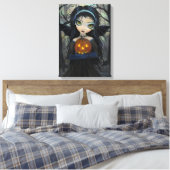 Oktober Bossen Halloween Vampire Canvas (Insitu (Slaapkamer))