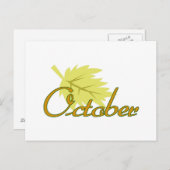 Oktober Briefkaart (Voorkant / Achterkant)