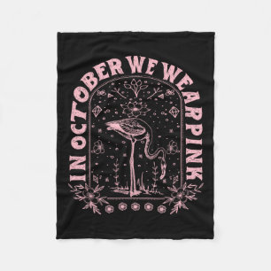 Oktober Draag het roze borstkankerbewustzijn Fleece Deken