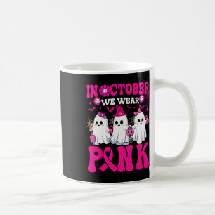 Oktober Draag Roze Borstkanker Warrior Ghost Hall Koffiemok