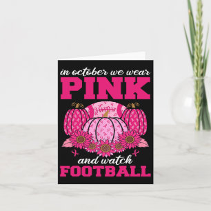 Oktober Draag we roze en kijken naar Football bors Kaart