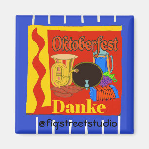 Oktober Fest, Danke, geef tekst uit Magneet
