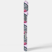 Oktober Glasvleugel Roze Vlinderpatroon Case-Mate iPhone Case (Achterkant / Rechts)