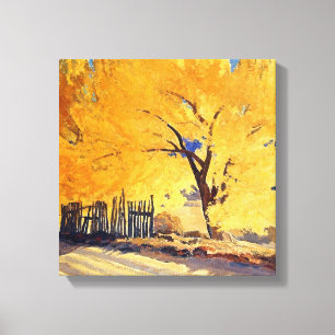 "Oktober Gold" door Maynard Dixon Canvas Afdruk