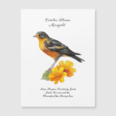 Oktober goudsbloem en vogelgeboorte (Voorkant)