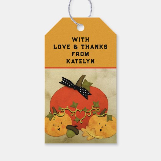 Oktober Halloween Vrijgezellenfeest Cadeaulabel (Voorkant)