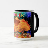 Oktober Herfst Koffie Mok (Voorkant rechts)