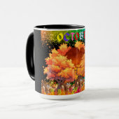 Oktober Herfst Koffie Mok (Voorkant links)