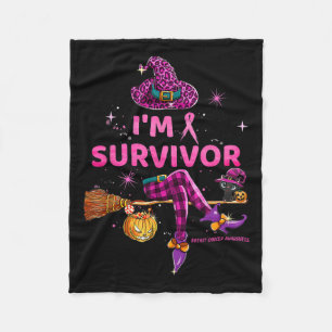 Oktober I&#'; M Survivor We Draag Roze Borstkanker Fleece Deken