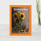 OKTOBER IS HIER/JE GROTE DAG IS HIER! KAART (Voorkant)