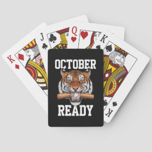 Oktober klaar voor Ready Tiger Baseball 2024 Pokerkaarten