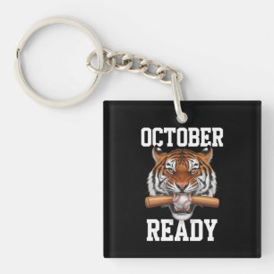 Oktober klaar voor Ready Tiger Baseball 2024 Sleutelhanger