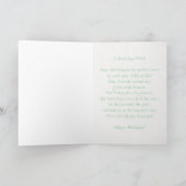 Oktober Opal Birthstone Verjaardag Kaart (Binnen)