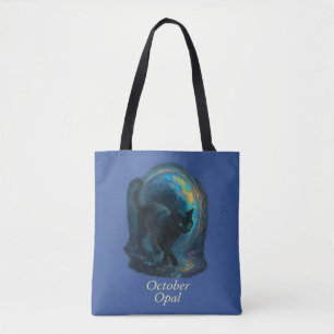 Oktober Opal – Black Cat & iriserende portal Draagtas