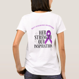 Oktober Rett Syndroom Bewustzijn (Haar Sterkte) T-shirt