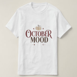 Oktober stemming vintage pompoen Halloween ontwerp T-shirt