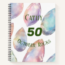 Oktober Verjaardag of Jubileum Aangepaste naam