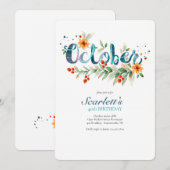Oktober Viering Kaart (Voorkant / Achterkant)