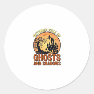 Oktober Volle Geesten Schaduwen Geheime Huis Heks  Ronde Sticker