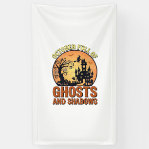 Oktober Volle Geesten Schaduwen Geheime Huis Heks Spandoek