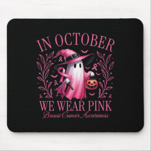 Oktober We Draag Pink Ghost Witch Borstkanker Awa Muismat