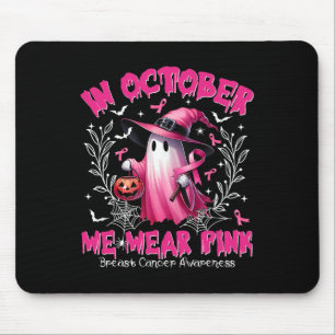 Oktober We Draag Pink Ghost Witch Borstkanker Awa Muismat