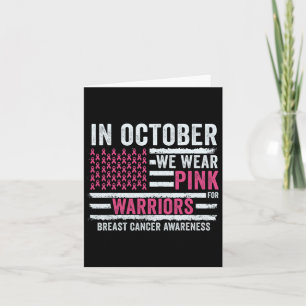 Oktober wij Draag roze borstkankermaand Kaart