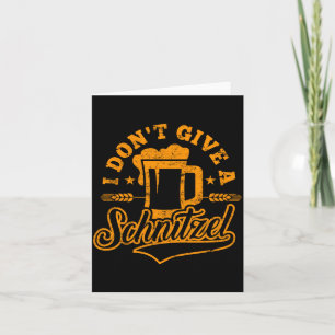 Oktoberfes Ik Geef Geen Schnitzel Bier Mannen Vrou Kaart